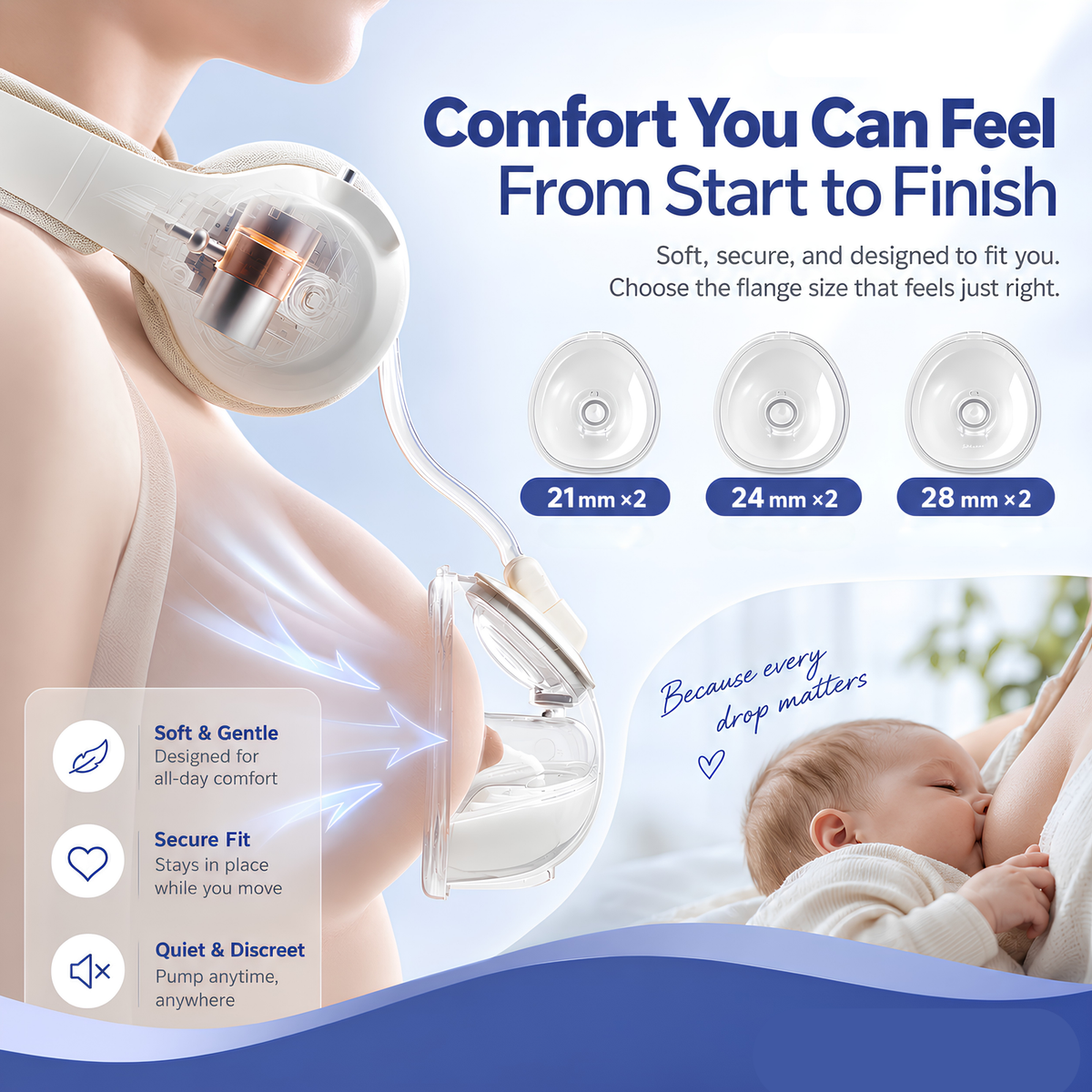 Pearl Neck Hanging Breast Pump