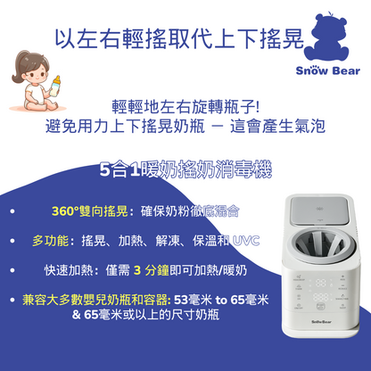 5-In-1 Milk Shaker, Warmer &amp; Steriliser