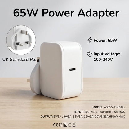 65W 電源適配器 快充充電器